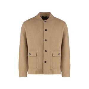 SLOWEAR Men's Button-Up Knit Cardigan Men Beige Sweaters & Cardigans